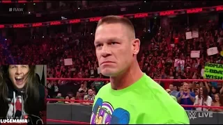 WWE Raw 2/26/18 John Cena wants THE UNDERTAKER at WrestleMania 34