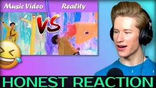 HONEST REACTION to BTS MV vs REALITY [M]