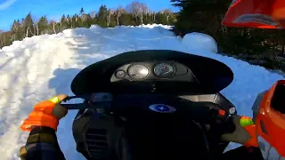 Polaris XCR 800 vs. 2022 Turbo khaos 850, sidewinder. SaddleBack, Maine