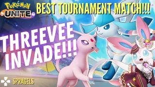 BEST MATCH of Pokemon Unite!!! THREEVEE INVADE!!