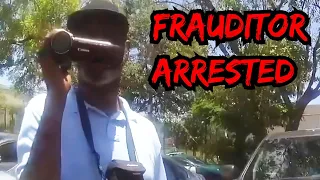 Pointless Frauditor gets ARRESTED for TRESPASSING