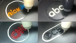 TV Networks Logos Pancake Art - Nick Jr., CBS, ABC, CNN