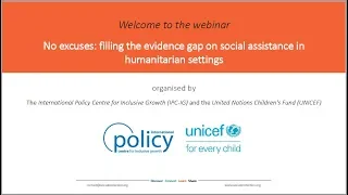 No excuses: filling the evidence gap on social assistance in humanitarian settings