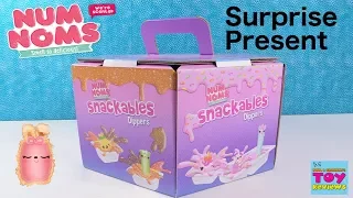 Num Noms Snackables Dippers Surprise Present Box Opening Toy Review | PSToyReviews