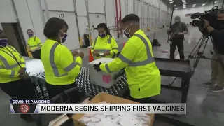 Moderna begins shipping first doses of COVID-19 vaccine