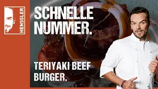 Schnelles Teriyaki Beef Burger-Rezept von Steffen Henssler