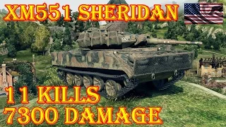 XM551 Sheridan  11 Kills, 7.3K DMG Swamp World of Tanks