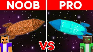 Batalla de Construcción de COHETE ESPACIAL NOOB vs PRO!