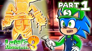 👻 SPOOKY HOTEL RETURNS! - Sonic and Tails Play Luigi's Mansion 3 (PART 1)