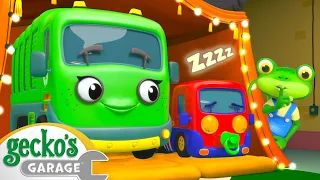 Baby Truck Sleepover | Gecko's Garage | Trucks For Children | Cartoons For Kids