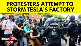 Tesla Protest In Germany News | Protesters Attempt To Storm Tesla’s Factory In Germany | G18V