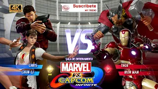 Today...Chun-Li & Chris Redfield  Vs Iron Man & Thor In Ojo por Ojo [Marvel vs Capcom Infinite]