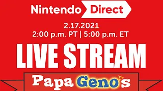 Live Stream Speculating the February 2021 Nintendo Direct - PapaGenos