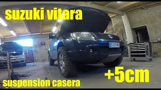 suzuki grand vitara home made lift kit first version! hand crafting