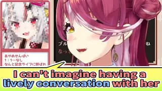 Marine Feels Awkward to Communicate With Her [ENG SUB] Hololive Nakiri Ayame