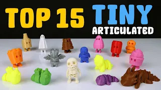 15 Cool Tiny Articulated 3D Print | Satisfying #3dPrinting #satisfying