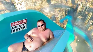 he couldn't escape the scariest water slide..