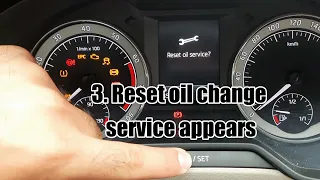 Skoda Octavia 3 (2017)  - Reset Oil Service - Oil reset - Reset Oil Change Message