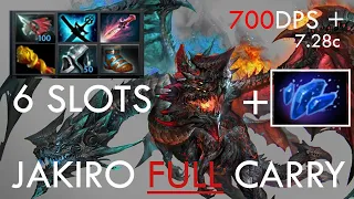 Dota2 7.28c l Jakiro carry Strong Ice and Fire MAGICAL dps + Witch blade 700 DPS overtime