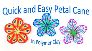 Quick and Easy Petal Cane in Polymer Clay.