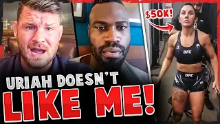 Michael Bisping reveals WHY Uriah Hall does NOT like him! UFC Fighter REACTS to $50,000 BONUS!