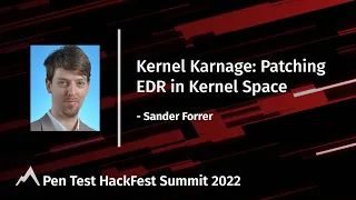 Kernel Karnage: Patching EDR in Kernel Space