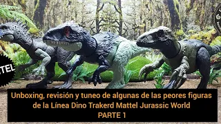 Unboxing, revisión de algunos de los dinosaurios mas feos Línea Dino Escape P-1 #matteljurassicworld