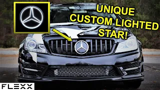 The best unique custom lighted led Mercedes star!