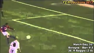 Serie A 1997-1998, day 20 Bologna - Bari 4-3 (R.Baggio 1st goal)