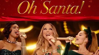 Mariah Carey, Ariana Grande & Jennifer Hudson - Oh Santa! (LYRICS)