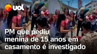 Policial militar que pediu menina de 15 anos em casamento em escola é investigado em Pernambuco