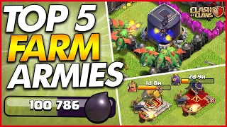 TOP 5 BEST TH9 FARMING ATTACK STRATEGIES WITHOUT HEROES!! | Clash of Clans