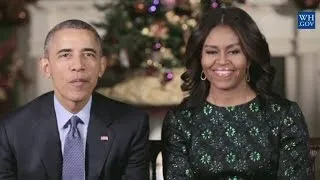 Obamas deliver White House Christmas message