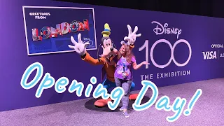 Disney 100 the Exhibition in LONDON | Opening Day Vlog 2023