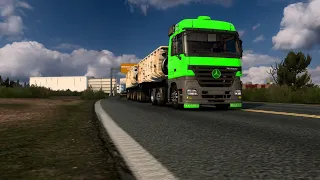 ✅EURO TRUCK SIMULATOR MERCEDES BENZS ACTROS😀BASCULHANTES CARREGADA DE ENTULHOS PARTE 1