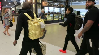 Kid Ink Walking Through  Sydney Airport