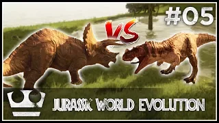 Epický souboj dinosaurů! JURASSIC WORLD EVOLUTION #05 [ 4K ]