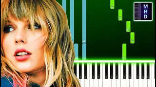 Taylor Swift - my tears ricochet (Piano Tutorial Easy)