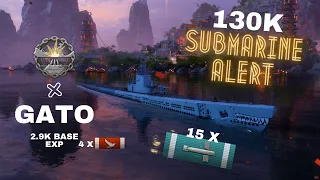 Submarine Adventures: Gato - Gameplay #worldofwarships #wows #submarines #gameplay