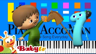 Charlie y los Números   BabyTV Slow EASY Medium 4K Piano Tutorial