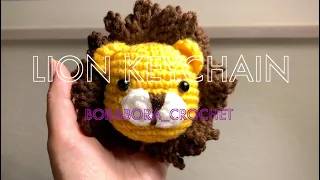 Crochet Lion Keychain Tutorial, Amigurumi Lion Keychain, FREE PATTERN