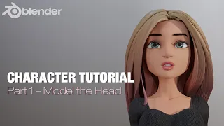 Blender Complete Character Tutorial  - Part1 - Modeling the Head