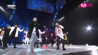 MAMA 2014 - BTS vs Block B + Lets Get It Started