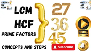 LCM of 27 36 and 45 using prime factorization | least common multiple of 27 36 45 | 27 36 45 ka LCM