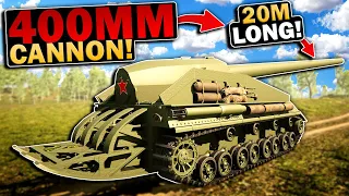 I Built A GIANT Tank With A 20 METER LONG CANNON In Sprocket!