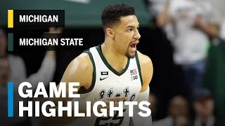 Highlights: Winston Finishes Strong for the Spartans | Michigan vs. Michigan State | March 9, 2019