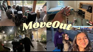 Vlog 7 | MOVING OUT OF MY FRESHMEN DORM | MOVEOUT SERIES | 📦🧺🧳🧼