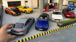 Driving Mini Performance Cars to Miniature Car Meet 1:18 Scale | Diecast Model Cars