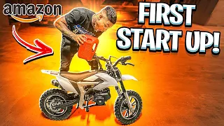 STARTING THE CHEAPEST DIRT BIKE I BOUGHT FROM AMAZON FOR THE FIRST TIME ! | BRAAP VLOGS