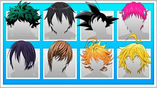 ANIME PROTAGONIST HAIR QUIZ / GUESS THE HAIR - 50 Characters | Otaku TEST | Anime QUIZ 💙